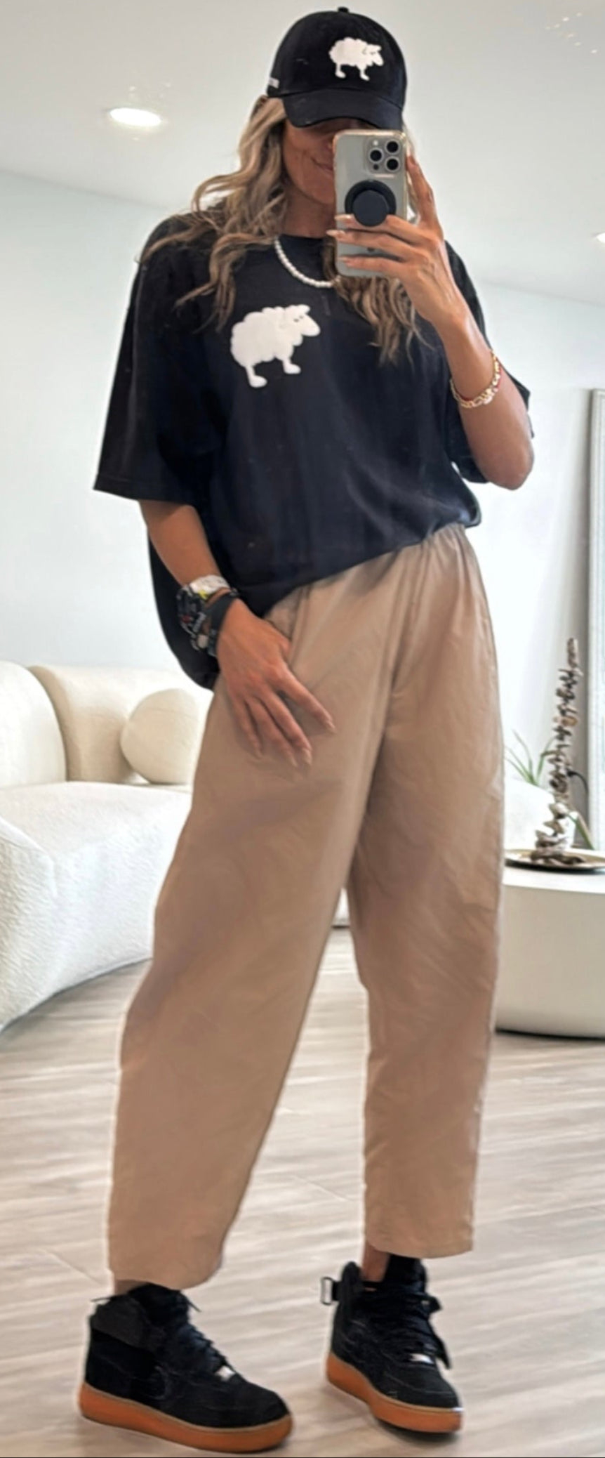 Taffeta Pull-On Pants